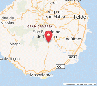 Map of Fátaga, Canary Islands