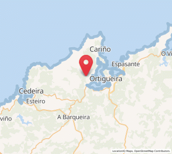 Map of Feás, Galicia