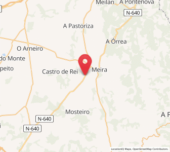 Map of Ferreiros, Galicia