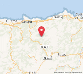 Map of Ferrera de los Gabitos, Asturias