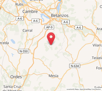 Map of Figueredo, Galicia