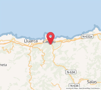 Map of Fijuecas, Asturias