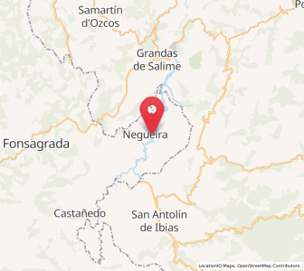 Map of Fojo, Galicia