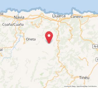 Map of Folgueras del Río, Asturias