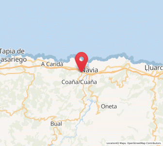 Map of Folgueras, Asturias