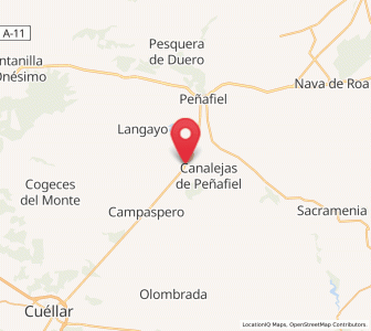 Map of Fompedraza, Castille and León