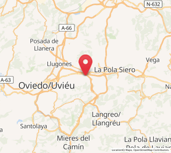 Map of Fonciello, Asturias