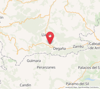 Map of Fondovegas, Asturias