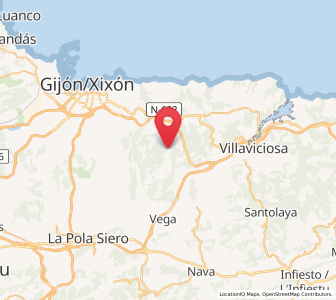 Map of Fonfría, Asturias