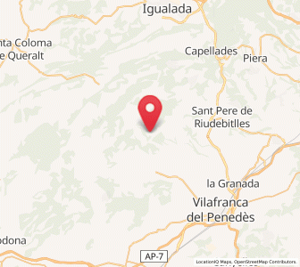 Map of Font-Rubí, Catalonia