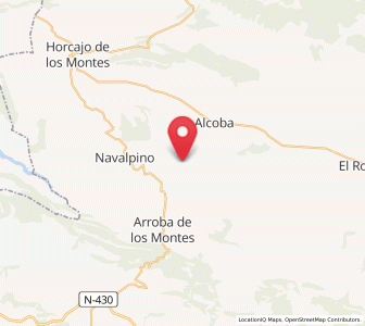 Map of Fontanarejo, Castille-La Mancha