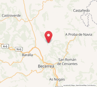 Map of Fontarón, Galicia