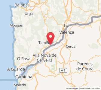 Map of Forcadela, Galicia