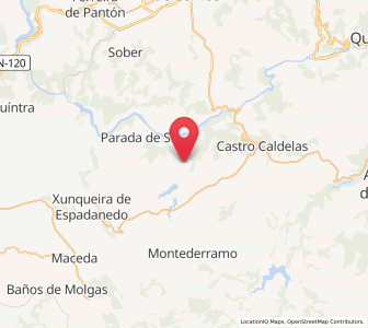 Map of Forcas, Galicia