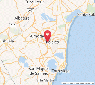 Map of Formentera de Segura, Valencia