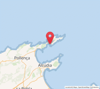 Map of Formentor, Balearic Islands
