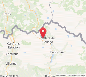Map of Formigal, Aragon