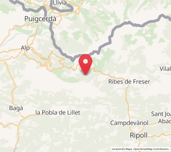 Map of Fornells de la Montanya, Catalonia