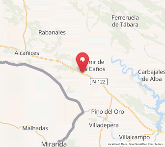 Map of Fornillos de Aliste, Castille and León