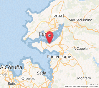 Map of Franza, Galicia