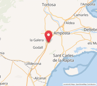 Map of Freginals, Catalonia