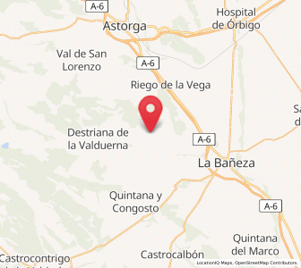 Map of Fresno de la Valduerna, Castille and León