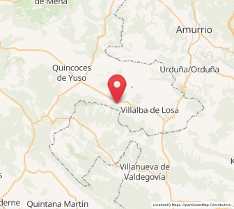 Map of Fresno de Losa, Castille and León