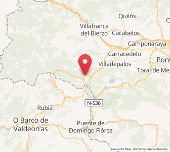Map of Friera, Castille and León