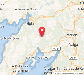 Map of Fruime, Galicia
