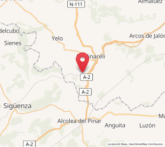 Map of Fuencaliente de Medina, Castille and León