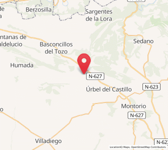 Map of Fuente-Urbel, Castille and León