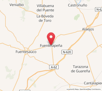 Map of Fuentelapeña, Castille and León