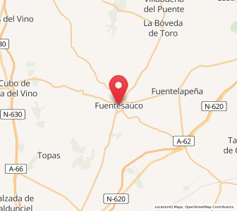 Map of Fuentesaúco, Castille and León