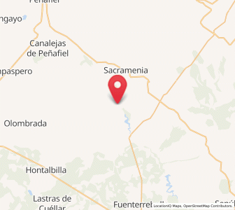 Map of Fuentidueña, Castille and León