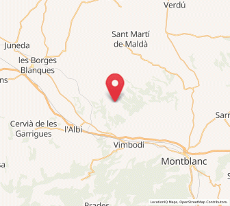 Map of Fulleda, Catalonia