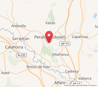 Map of Funes, Navarre