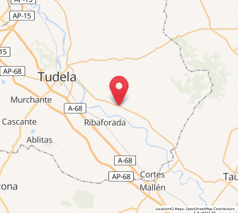 Map of Fustiñana, Navarre