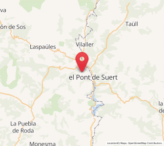 Map of Gabarret, Aragon