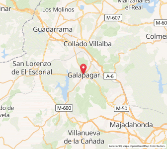 Map of Galapagar, Madrid
