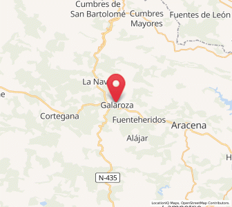 Map of Galaroza, Andalusia