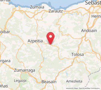 Map of Galarraga, Basque Country