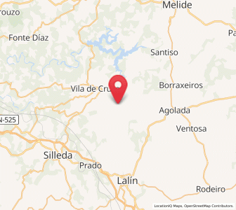 Map of Galegos, Galicia