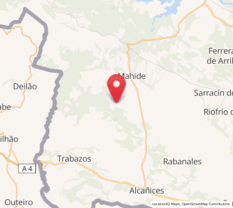 Map of Gallegos del Campo, Castille and León