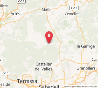 Map of Gallifa, Catalonia