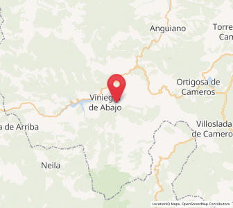 Map of Gallinés, La Rioja