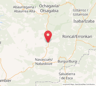 Map of Gallués, Navarre