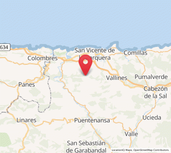 Map of Gandarilla, Cantabria