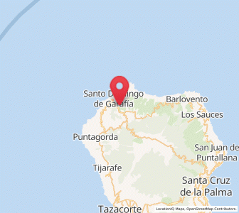 Map of Garafía, Canary Islands