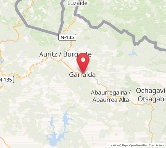 Map of Garralda, Navarre