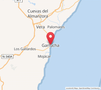 Map of Garrucha, Andalusia